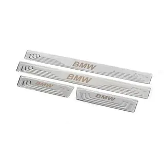 Universal Door Sill Protectors BMW V-2 (4 pcs, Stainless Steel) photo 3