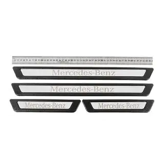 Universal Door Sill Protectors Mercedes V-3 (4 pcs, Stainless Steel)