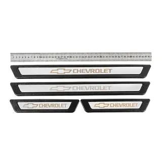 Universal Door Sill Protectors Chevrolet V-3 (4 pcs, Stainless Steel) photo 1