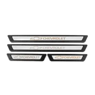 Universal Door Sill Protectors Chevrolet V-3 (4 pcs, Stainless Steel) photo 2