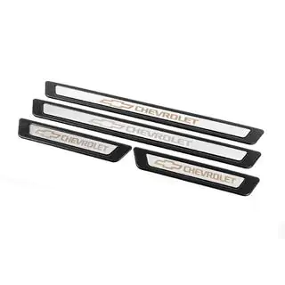 Universal Door Sill Protectors Chevrolet V-3 (4 pcs, Stainless Steel) photo 3