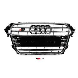Front Grille S-Style (2012-2015, black with chrome) photo 1