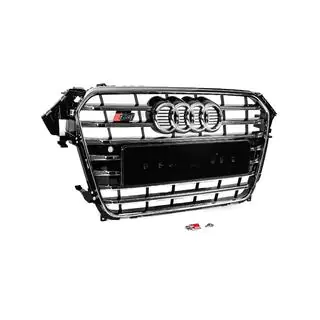 Front Grille S-Style (2012-2015, black with chrome) photo 3