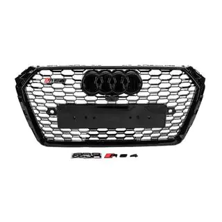 Front RS-style grille with Quattro lettering (2015-2019, black) photo 1
