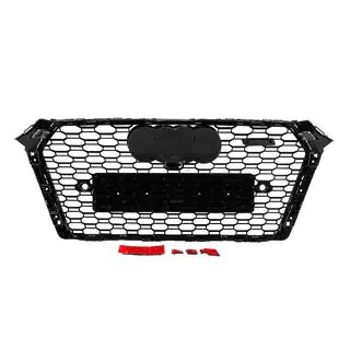 Front RS-style grille with Quattro lettering (2015-2019, black) photo 4