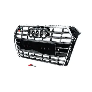 Front grille S-style (2015-2019, chrome+black) photo 2