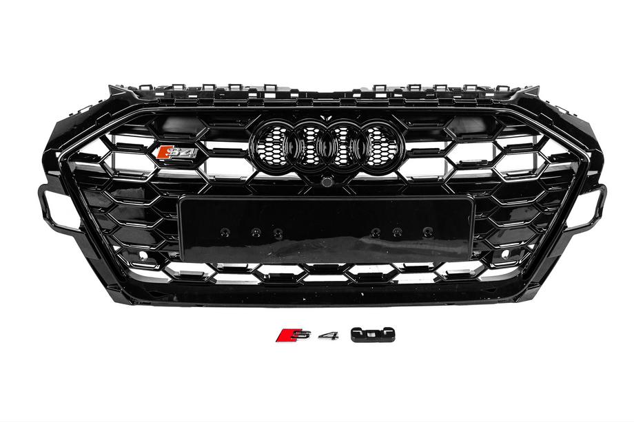 Audi A4 B9 2015-2024 Front grille S-style (2019-2024, black) Photo 1