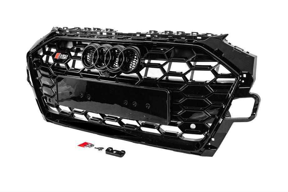 Audi A4 B9 2015-2024 Front grille S-style (2019-2024, black) Photo 2