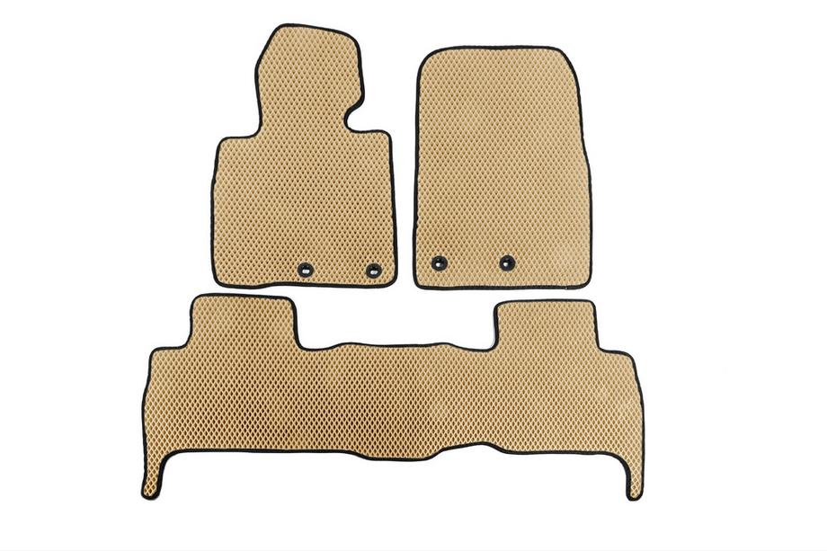 Toyota Land Cruiser 200 2007-2021 EVA Floor Mats V-2 (2012-2021, Beige) Image