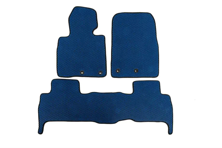 Toyota Land Cruiser 200 2007-2021 EVA Floor Mats V-2 (2012-2021, Blue) Image