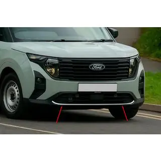 Front bumper protector trim (1 pc, stainless steel) photo 3