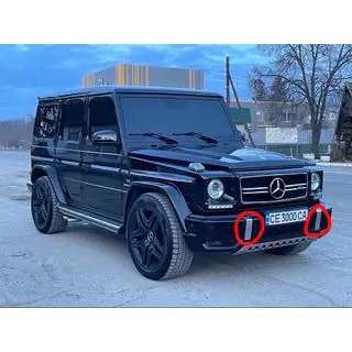 Stainless Steel Inserts for Bumper (2 pcs, AMG) photo 2