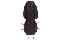 Car Seat Cover ECO (1 pc, Black with Red Stitching) photo 1