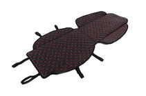 Car Seat Cover ECO (1 pc, Black with Red Stitching) photo 3