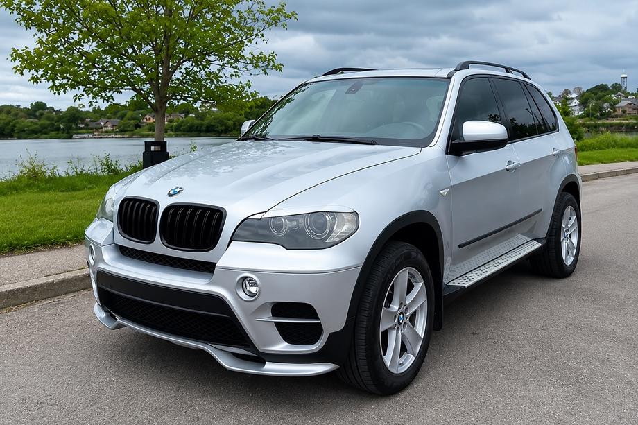 BMW X5 E70 2007-2013 Front bumper lip spoiler (for 2010-2013 Base, paintable) Image