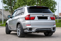 BMW X5 E70 2007-2013 Rear diffuser (for 2010-2013 Base, paintable) photo 1