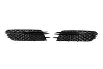 Audi A6 C7 2011-2017 Fog Light Grilles RS-Style (For Base, 2011-2014, 2 pcs, Black) photo 1