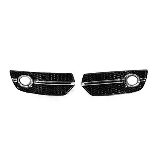 Fog light grilles RS-Style (2008-2012, 2 pcs, black with chrome) photo 1