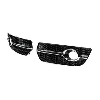 Fog light grilles RS-Style (2008-2012, 2 pcs, black with chrome) photo 2