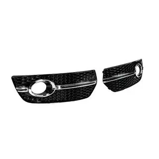 Fog light grilles RS-Style (2008-2012, 2 pcs, black with chrome) photo 3