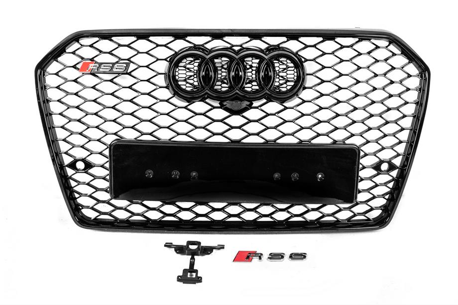 Audi A6 C7 2011-2017 Front black grille RS-style (2014-2017) Image