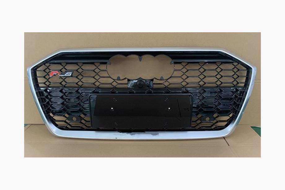 Audi A6 C8 2018–2025 Front Grille RS-Style (black with chrome) Photo 1