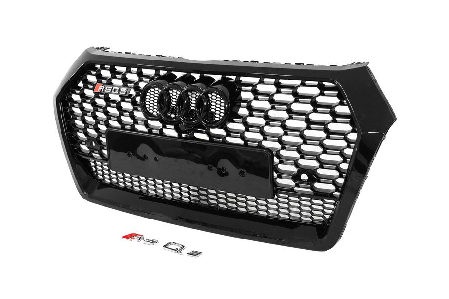 Audi Q5 2017-2025 Front Grille RSQ-Style (2017-2020, black) Photo 2