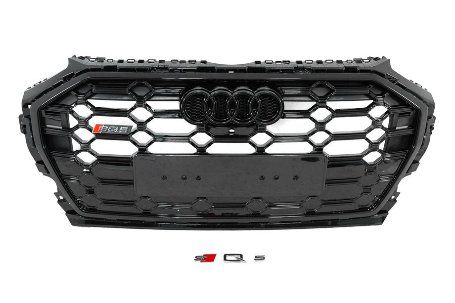 Audi Q5 2017-2025 Front Grille SQ-Style (2020-2025, black) Photo 1