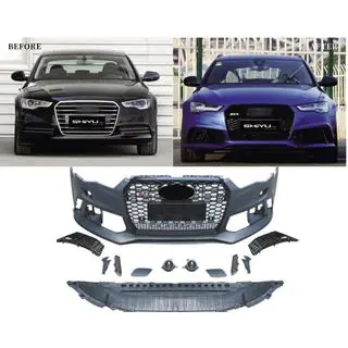 Front bumper with black grille RS6-Style (2011-2014) photo 2