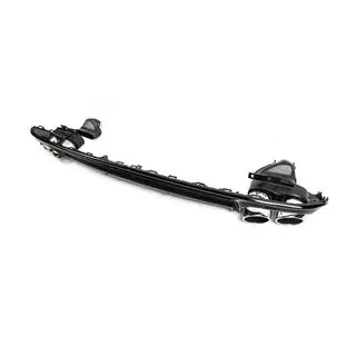 Rear diffuser with exhaust tips S-Style Silver (for S / S-Line) photo 3