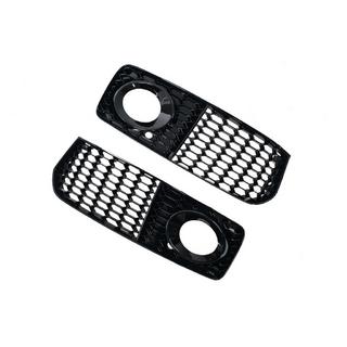 RS-Style Fog Light Grilles (for S-Line, 2007-2011, 2 pcs, Black) Audi A5 2007-2015 photo 1