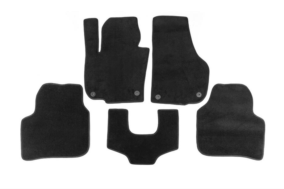 Skoda Superb 2009-2015 Carpet Floor Mats Premium (black) Image