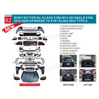Facelift conversion kit from X166 to GLS63 X167 (Type-A)