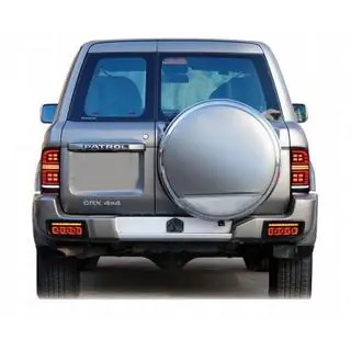 Smoke Black LED Tail Lights (1999-2004, 2 pcs) Nissan Patrol Y61 1997-2011 photo 2