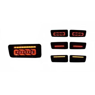 Smoke Black LED Tail Lights (1999-2005, 2 pcs) Nissan Patrol Y61 1997-2011