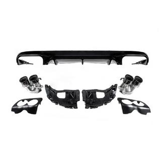 Rear Diffuser Black with Black Tips (AMG53 Design) photo 3
