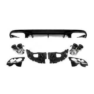 Rear Diffuser Black with Black Tips (AMG53 Design) photo 3