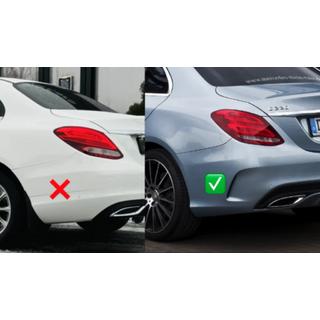 Rear diffuser with tips Black (C63 Design 2018-2021) photo 3