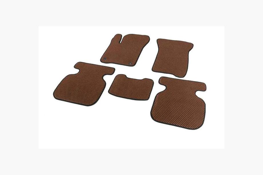 Fiat Freemont 2011-2016 EVA Floor Mats (2 Rows, Brown) Image