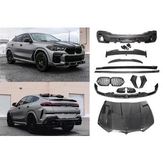 Body kit with hood Carbon V2 (2018-2022) BMW X6 G06 2019–2027 photo 1