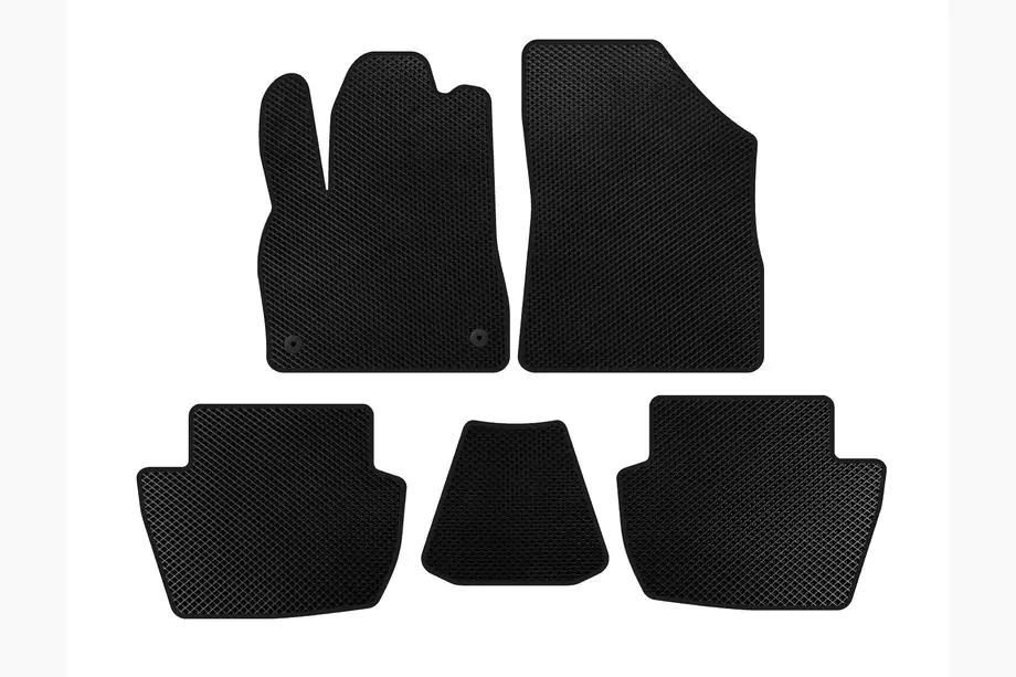 Citroen DS-5 2011-2015 EVA Floor Mats (HB, Hybrid/Automatic, Black) Image