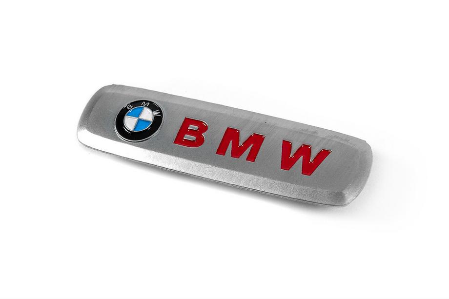 BMW Aluminum Badge for Car Mats (1 pc) Image