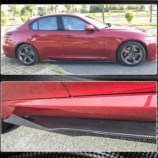 Side Skirts V3 (for Base/Sport, Carbon) Alfa Romeo Giulia 2016-2022 photo 4