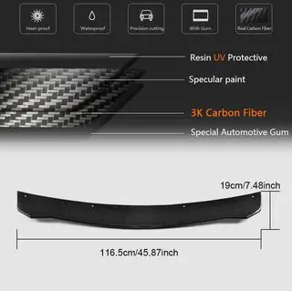 Front Bumper Lip V2 Add-on (for Base, Carbon) photo 3