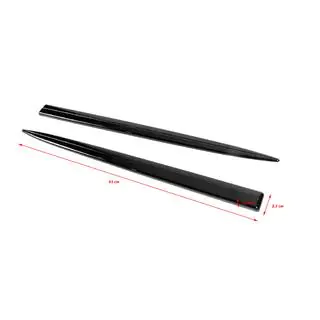 Universal side mouldings (2 pcs, black) photo 1