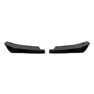 Universal Flap Rear Bumper Extensions Type-A (2 pcs, Gloss Black, ABS Plastic) photo 4
