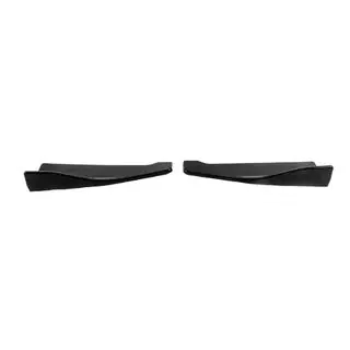 Universal Flap Rear Bumper Extensions Type-B (2 pcs, Gloss Black, ABS Plastic) photo 1