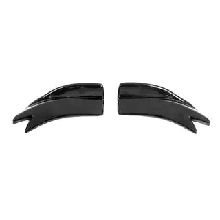 Universal Flap Rear Bumper Extensions Type-F (2 pcs, Gloss Black, ABS Plastic) photo 3