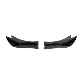 Universal Flap Rear Bumper Extensions Type-F (2 pcs, Gloss Black, ABS Plastic) photo 1