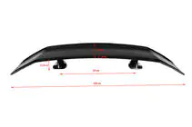 Universal Spoiler Type-B (black gloss, ABS plastic) photo 2